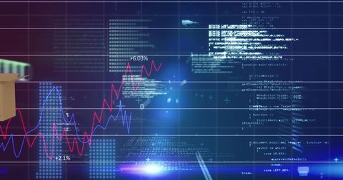 Digital Shipping Logistics with Coding Overlay - Download Free Stock Images Pikwizard.com