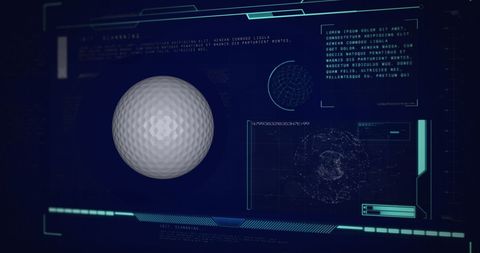 Digital scanning of golf ball technology interface