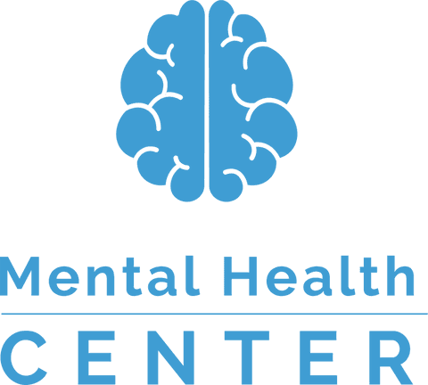 Mental health center logo illustration on transparent background