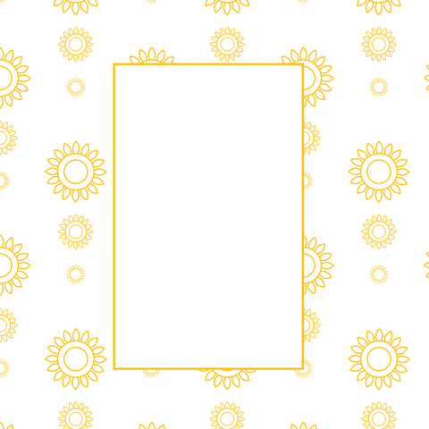 seamless yellow floral rectangle on black transparent design - Download Free Stock Videos Pikwizard.com