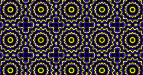 Vibrant Neon Geometric Abstract Pattern on Black - Download Free Stock Images Pikwizard.com