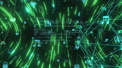 Abstract Futuristic Connectivity Network and Data Exchange