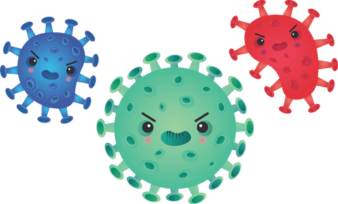 colorful covid-19 virus cells on transparent background - Download Free Stock Videos Pikwizard.com