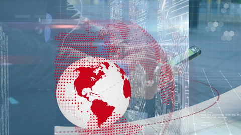 Digital Business World with Data and Global Connectivity