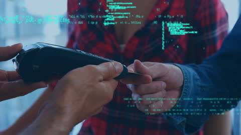 Digital Transaction and Data Flow with Credit Card