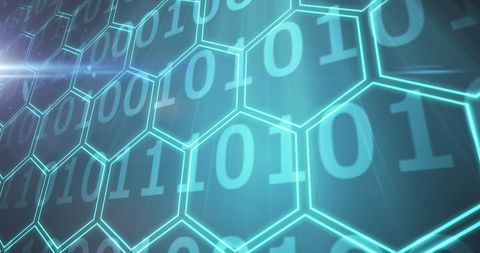 Digital Blockchain Network with Binary Code - Download Free Stock Images Pikwizard.com