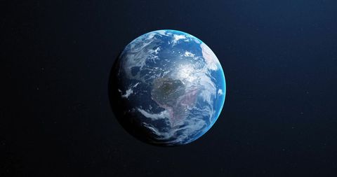 Space View of Earth with Glowing Continental Landmass - Download Free Stock Images Pikwizard.com