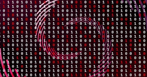 Binary Digits with Swirling Pattern in Digital Art - Download Free Stock Images Pikwizard.com