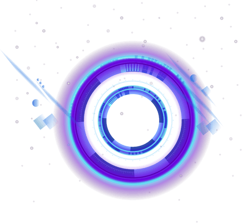 futuristic neon sci-fi interface on transparent background - Download Free Stock Videos Pikwizard.com