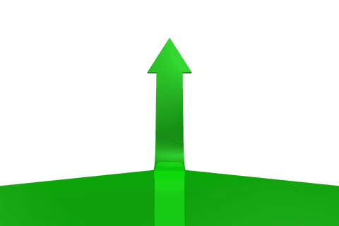 green arrow pointing up on transparent background vector - Download Free Stock Videos Pikwizard.com