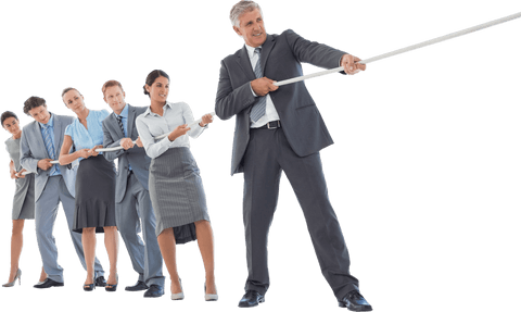 transparent office team pulling rope in competitive challenge - Download Free Stock Videos Pikwizard.com