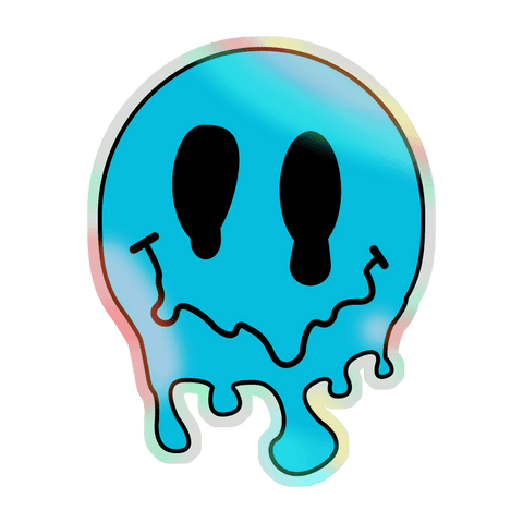 Whimsical Translucent Dripping Cartoon Smiley Icon - Download Free Stock Videos Pikwizard.com