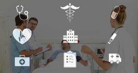 Healthcare Professionals Working Together in Hospital