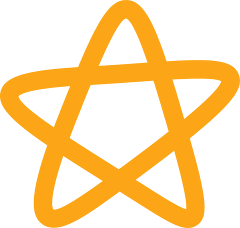 geometric orange star icon with curved lines on transparent background - Download Free Stock Videos Pikwizard.com