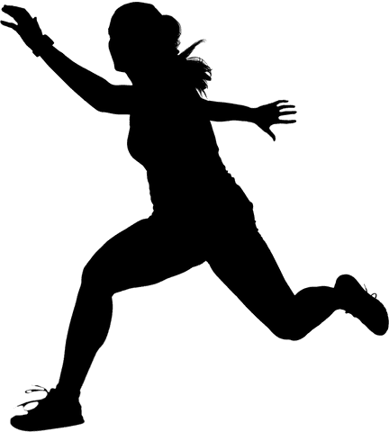 transparent silhouette of woman running for fitness design - Download Free Stock Videos Pikwizard.com