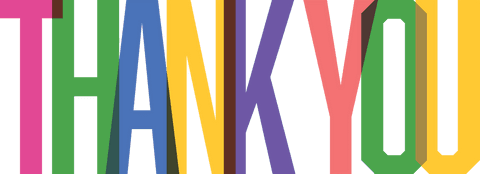 Colorful Thank You Text on Transparent Background Illustration - Download Free Stock Videos Pikwizard.com