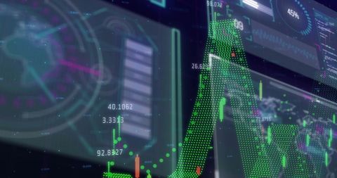 Futuristic Digital Data and Interface on Virtual Screen - Download Free Stock Images Pikwizard.com