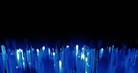 Abstract Blue Light Trails Rising on Black Background - Download Free Stock Images Pikwizard.com