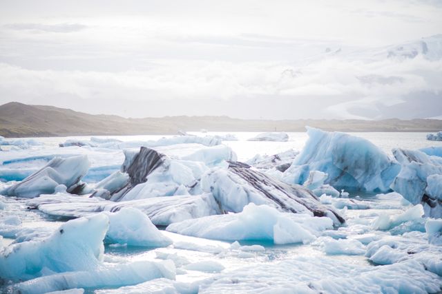 Photo of Ice Blocks on Sea - Download Free Stock Photos Pikwizard.com