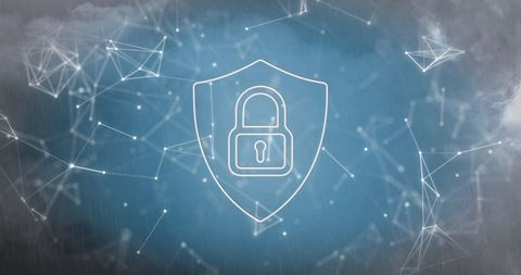 digital security concept with padlock and network graphics - Download Free Stock Images Pikwizard.com