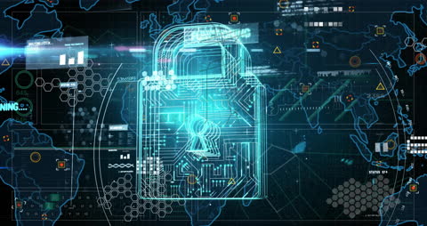 Digital Lock Symbolizing Global Cybersecurity