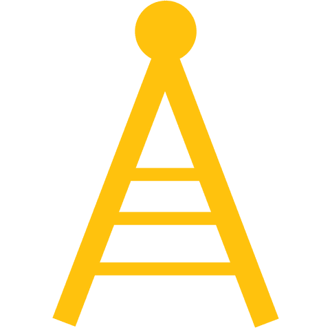 Yellow Abstract Tower Symbol on Transparent Background - Download Free Stock Videos Pikwizard.com