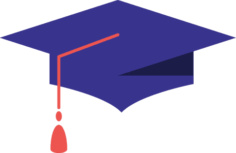 flat mortarboard cap with teardrop tassel on transparent background - Download Free Stock Videos Pikwizard.com