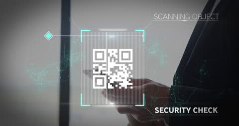 Digital Security Screening with QR Code Scanning Technology