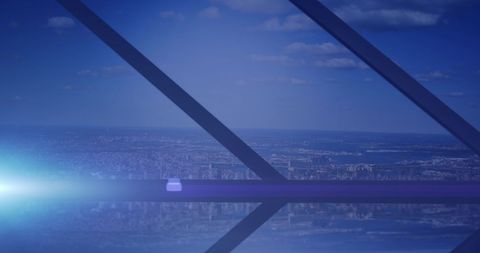 Global business interface over dynamic cityscape