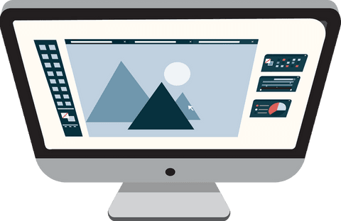 transparent screen with digital graphic design software interface - Download Free Stock Videos Pikwizard.com