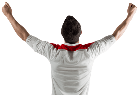 transparent energetic fan celebrating victory - Download Free Stock Videos Pikwizard.com