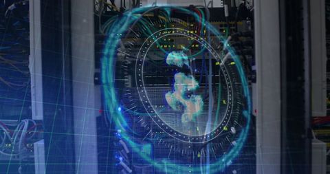 Digital Security Technology in Financial Server - Download Free Stock Images Pikwizard.com