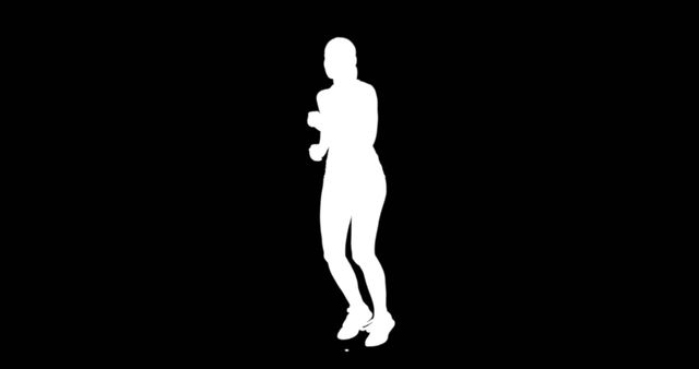 Silhouette of Person Shadowboxing in Darkness - Download Free Stock Images Pikwizard.com