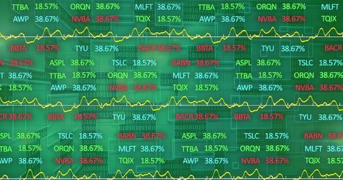 Digital Stock Market Data Visualization in Binary Code - Download Free Stock Images Pikwizard.com