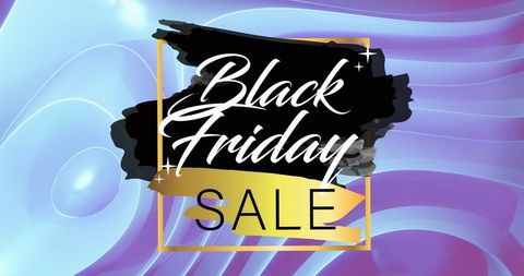 Creative Black Friday Sale Banner with Gold Accents