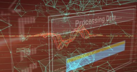 Advanced Data Processing with Graphs and Futuristic Network Overlay - Download Free Stock Images Pikwizard.com