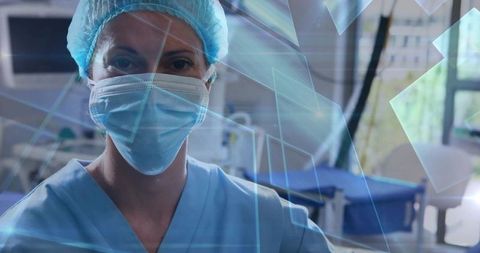 Healthcare Professional with Medical Technology Elements