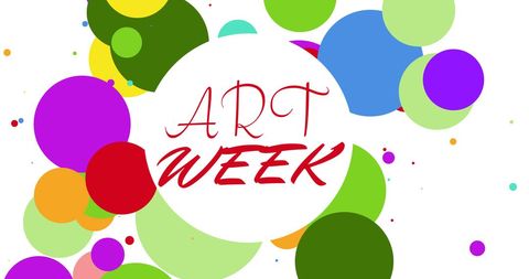 Colorful Celebration of Art Week with Vibrant Dots - Download Free Stock Images Pikwizard.com