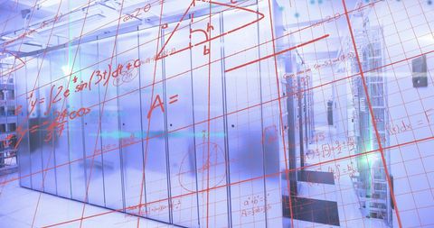 Complex Mathematical Equations on Server Background - Download Free Stock Images Pikwizard.com