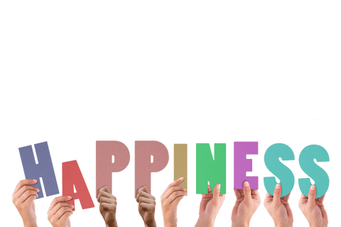 Transparent Hands Holding Colorful Happiness Letters - Download Free Stock Videos Pikwizard.com