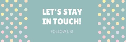 Inviting polka dot banner for social media engagement