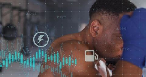 Boxer Training on Focus Mitts with Augmented Reality Performance Data and Intense Focus