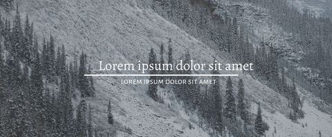 Serene Snow-Covered Forest with Text Overlay