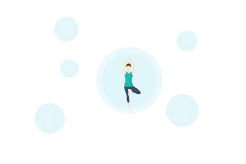 Yoga Wellness Symbols on Transparent Background - Download Free Stock Videos Pikwizard.com