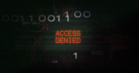 Access Denied Screen with Digital Glitch Effect - Download Free Stock Images Pikwizard.com