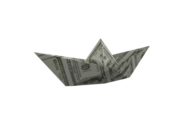 Transparent US Dollar Bill Folded into Origami Boat - Download Free Stock Videos Pikwizard.com