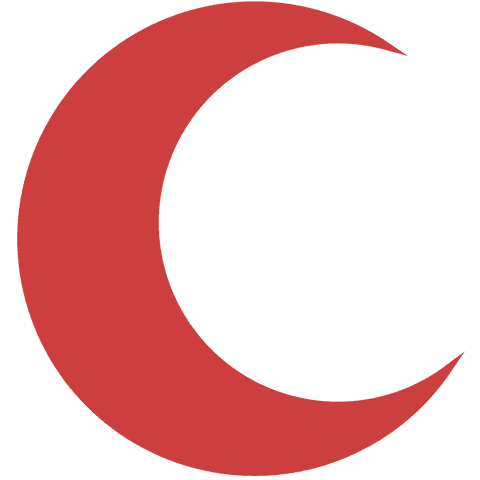 Red Crescent Symbol on Transparent Background for Design Use - Download Free Stock Videos Pikwizard.com