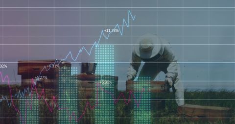 Smart farming innovation highlighting data and modern agriculture