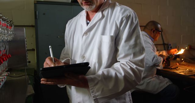 Scientists in Laboratory Analyzing Data and Conducting Research - Download Free Stock Images Pikwizard.com