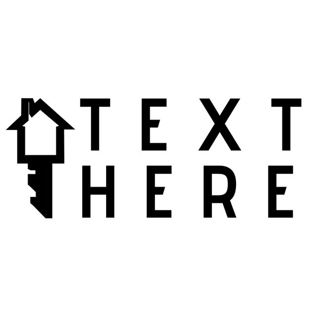 Real Estate Text Template Featuring Key-Shaped Design - Download Free Stock Templates Pikwizard.com